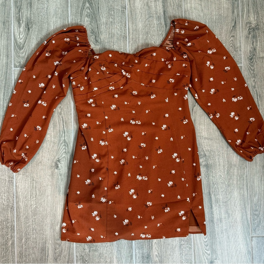 Abercrombie & Fitch Mini Puff Long-Sleeve dress